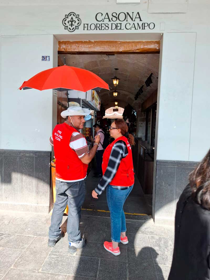 free walking tour arequipa