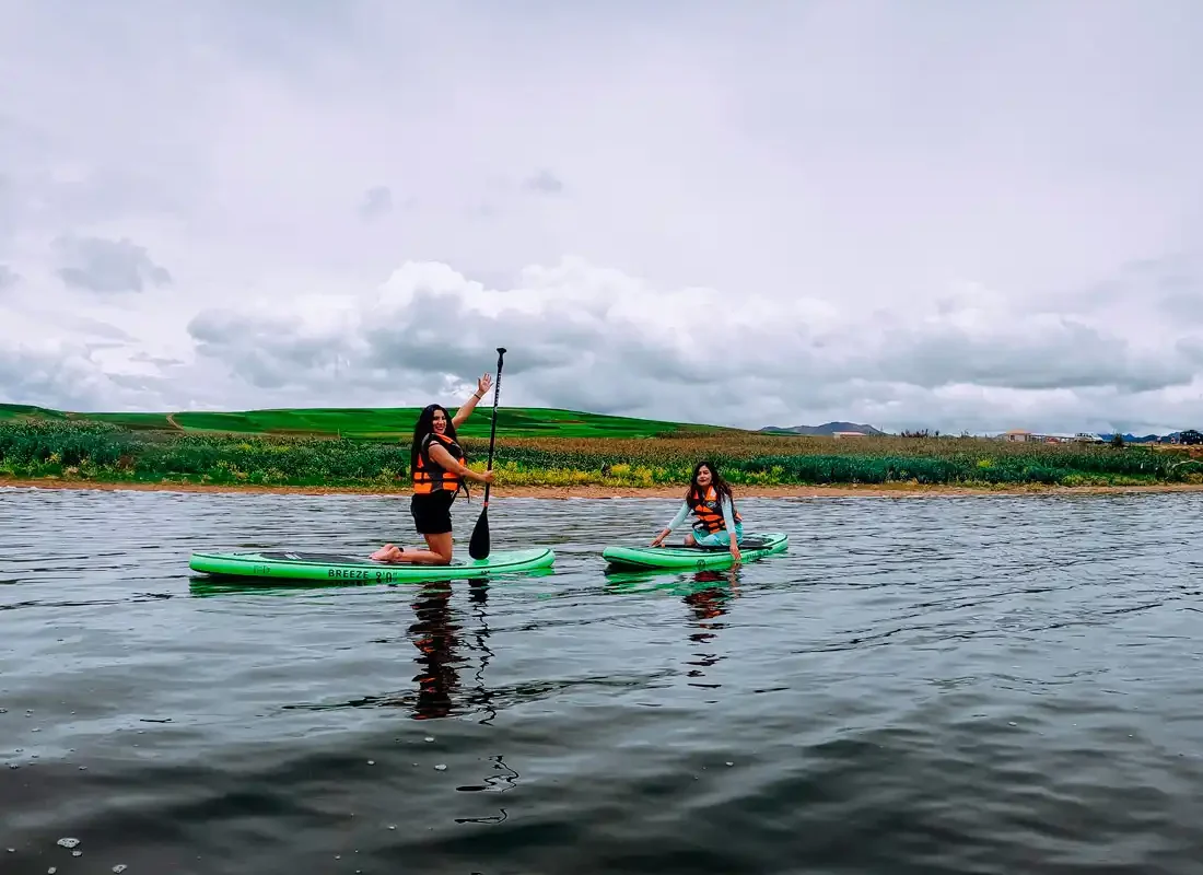 Stand up paddle en la laguna de Huaypo