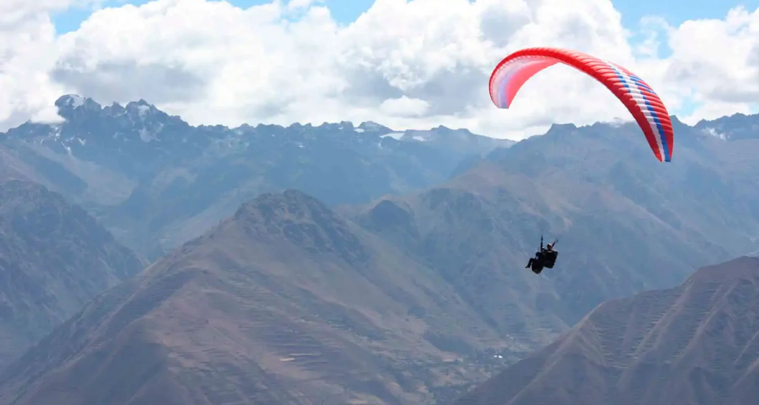 Vuelo en parapente en el Valle Sagrado