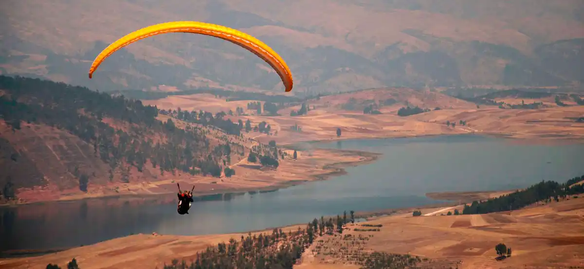 Vuelo en parapente en el Valle Sagrado